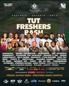 BASH OF TUT FRESHERS (Pretoria, Arcadia, Arts)