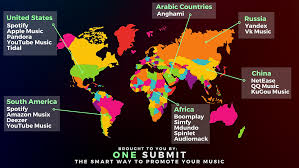The most widely used music streaming services in the world
