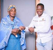 Maskandi star Gatsheni Surprises Gogo Linah with a nice package